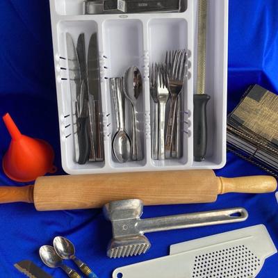 Some Handy Pampered Chef Goodies and Other Helpful Utensils and Kitchen Gadgets even an Adjustable Tray