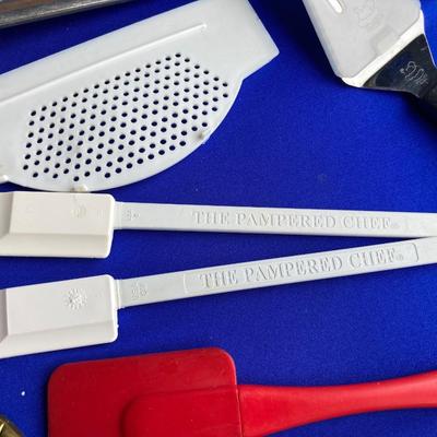 Some Handy Pampered Chef Goodies and Other Helpful Utensils and Kitchen Gadgets even an Adjustable Tray