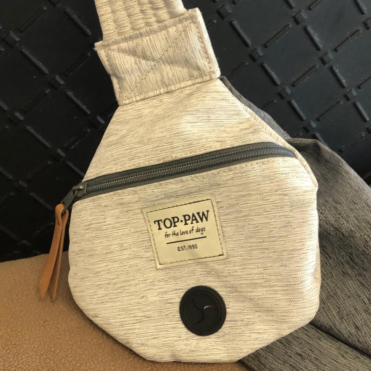 LOT 43 Puppy Starter Kit Top Paw Sling Carrier, Plastic Food Dish