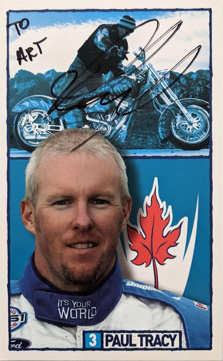 Paul Tracy signed photo | EstateSales.org