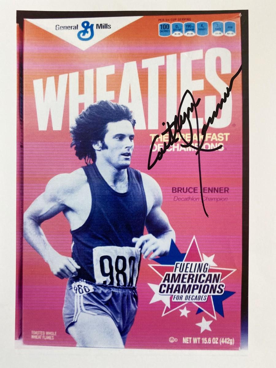 Caitlyn Jenner signed Bruce Jenner Wheaties photo. | EstateSales.org
