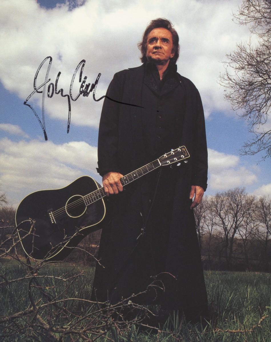 JOHNNY CASH signed autographed photo COA Hologram main image 1