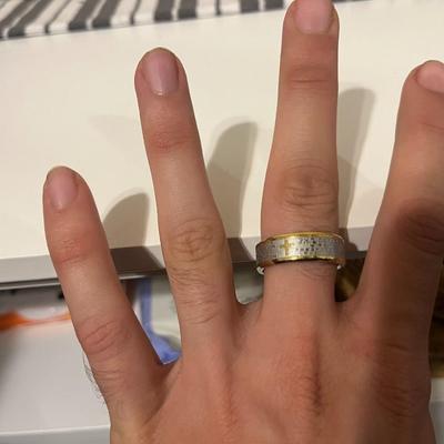 Lords Prayer mens ring size ten