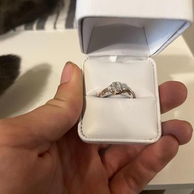 Two-Tone Diamond Wedding Ring size 7.5