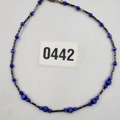 Blue Beaded Necklace