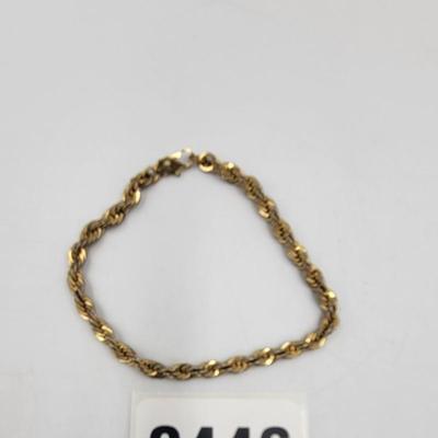 Short Gold Tone Bracelet