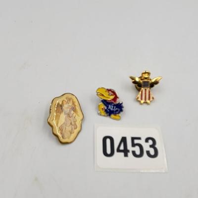 3 Pc Lapel Pin Lot