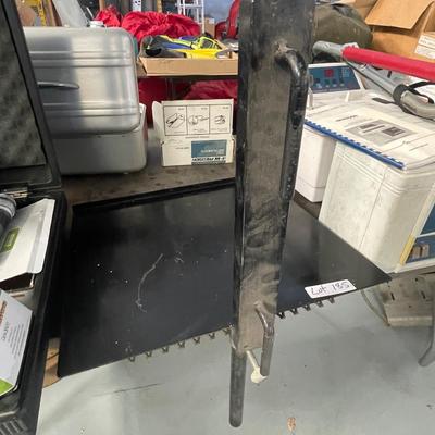 Black Steel Metal Shelf w/mounting bars on Side - Looks like iHandles Slip Over something?