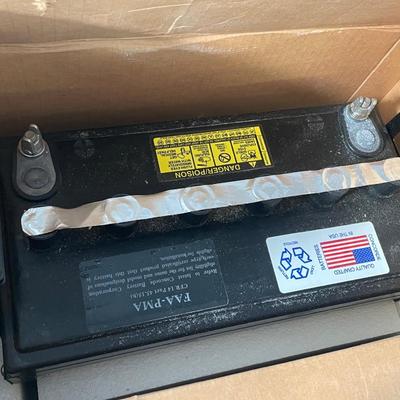 Pair of 12 Volt Dry Charge Batteries - Unused