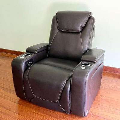 SEATCRAFT EQUINOX ~ Home Theater Seating ~ Top Grain Leather ~ Power Recliner