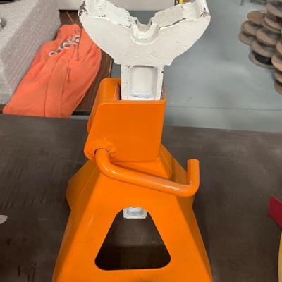 Pair of 6 Ton yellow metal Floor Jack stands