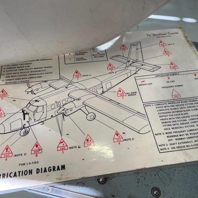 Stack of Misc. Airplane Charts & Diagrams - large stack
