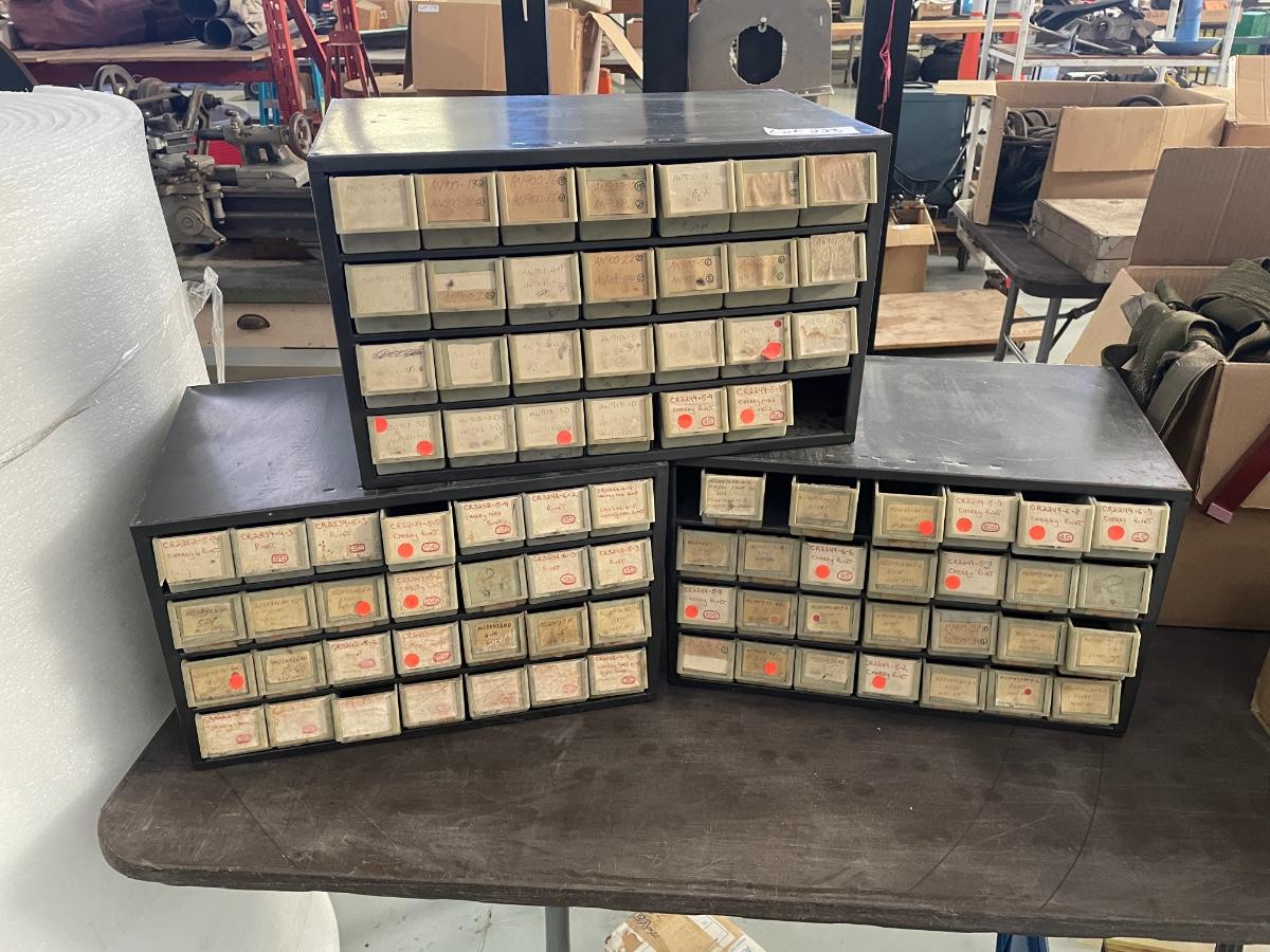 Lot of 3 Hardware Sorting Boxes