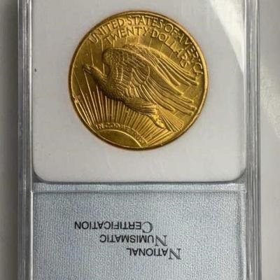 1927 $20 GOLD ST GAUDENS DOUBLE EAGLE MS-63