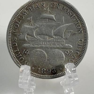 1893 COLUMBIA EXPOSITION SILVER HALF DOLLAR
