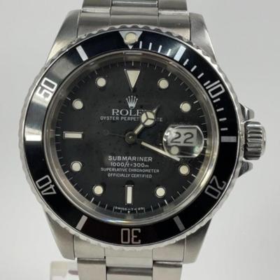 MEN'S AUTHENTIC ROLEX SUBMARINER WATCH W/ BOX
