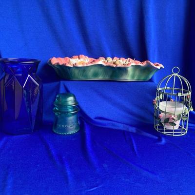 MCM Large Pretty Floral Dish, Sea Shells, Insulator and More!