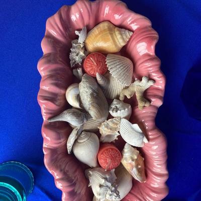 MCM Large Pretty Floral Dish, Sea Shells, Insulator and More!