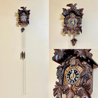 HONES ~ Original Black Forest Wood Cuckoo Clock