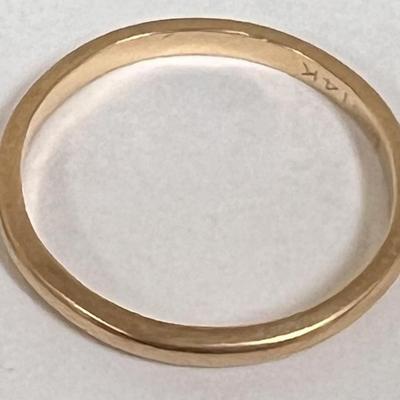 WEDDING BANDS (2) - 14K - 3.3 TW GRAM