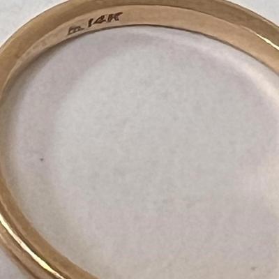WEDDING BANDS (2) - 14K - 3.3 TW GRAM