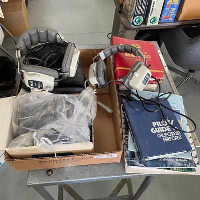 Aviation Headsets x 2, Parts & Manuals