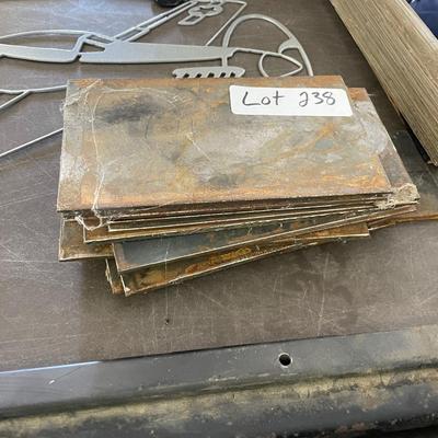 Stack of 13 Steel Sheets - 4" x 7" - Make your own Knife Blades