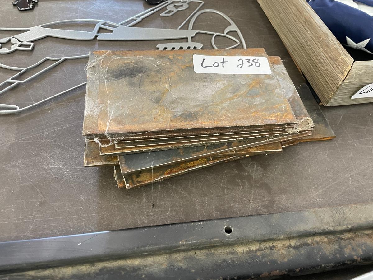 Stack of 13 Steel Sheets 4" x 7" Make your own Knife Blades