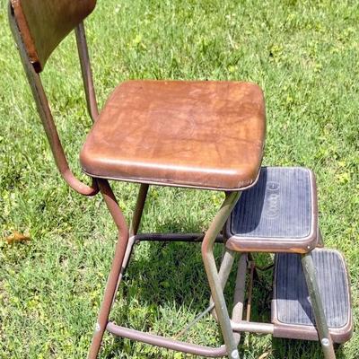 Cosco Brown Fold Out Steps Stool Chair