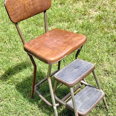 Cosco Brown Fold Out Steps Stool Chair