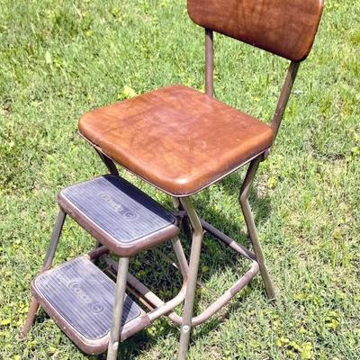 Cosco Brown Fold Out Steps Stool Chair