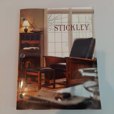Stickley Mission Oak Wall Clock and Books (LR-BBL)