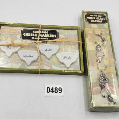 WINE & CHEESE CHARM LOT