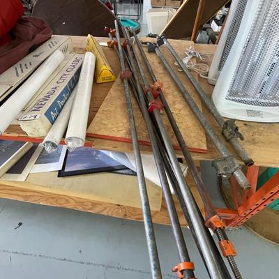 Lot of 8 Pipe Clamps