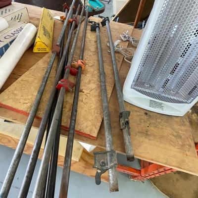 Lot of 8 Pipe Clamps