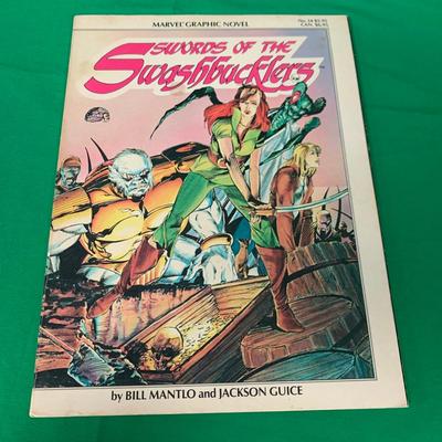 Original Blue Line Color Art from Bill Mantlo's Swords of the Swashbucklers Graphic Novel (S4-HS)