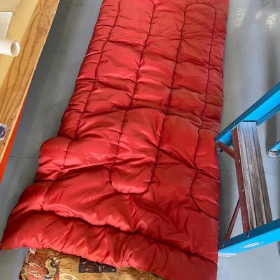Extra Large Duffel Bag w/2 Orange Thick Sleeping Bags - Camping Anyone or donate to needy