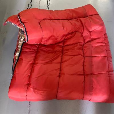Extra Large Duffel Bag w/2 Orange Thick Sleeping Bags - Camping Anyone or donate to needy