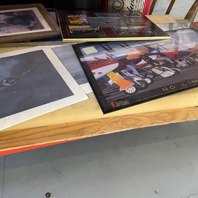 Various Framed & Rolled Air Themed Posters