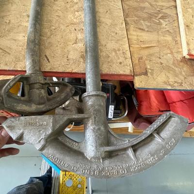 3 assorted Sized Pipe Benders