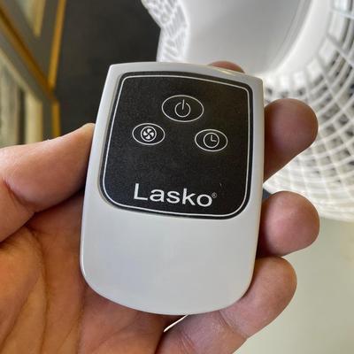 Lasko Tall Almost New Floor Oscillating Fan with Remote - Adjustable Speed