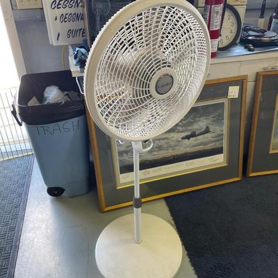 Lasko Tall Almost New Floor Oscillating Fan with Remote - Adjustable Speed