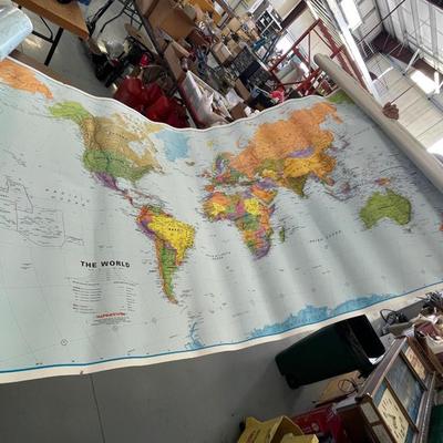 Lot of Various Sized World Maps