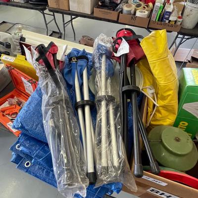Lot of Outdoor Games/Frisbees/Stools