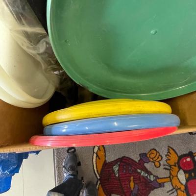 Lot of Outdoor Games/Frisbees/Stools