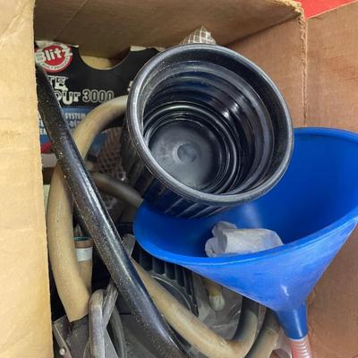 Lot of Fuel Funnels / Hoses