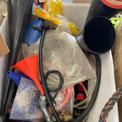 Lot of Fuel Funnels / Hoses