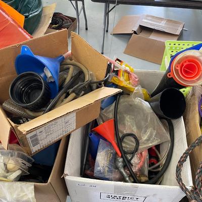 Lot of Fuel Funnels / Hoses