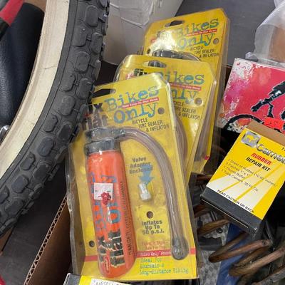Lot of Bike Patch Kits & Bike Locks