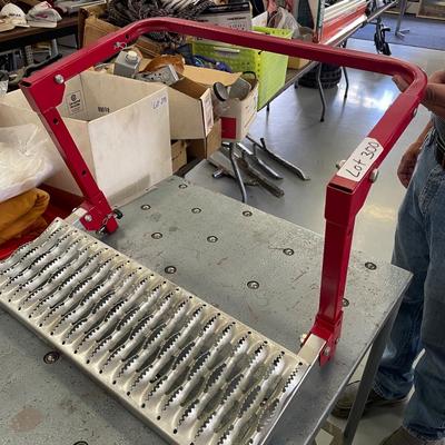 Folding Metal Industrial Truck Service Step